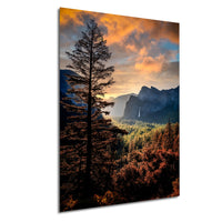 Yosemite Tunnel View Print – Half Dome Artwork with Sunrise Landscape Art
