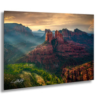 cathedral rock sedona, sedona sunrise photography, lovers knoll sedona, red rock landscape art, sedona fine art print, arizona wall decor, southwest photography, spiritual landscape art, nature wall art, sedona vortex photo, luxury fine art print, desert sunrise art, collectible landscape photo
