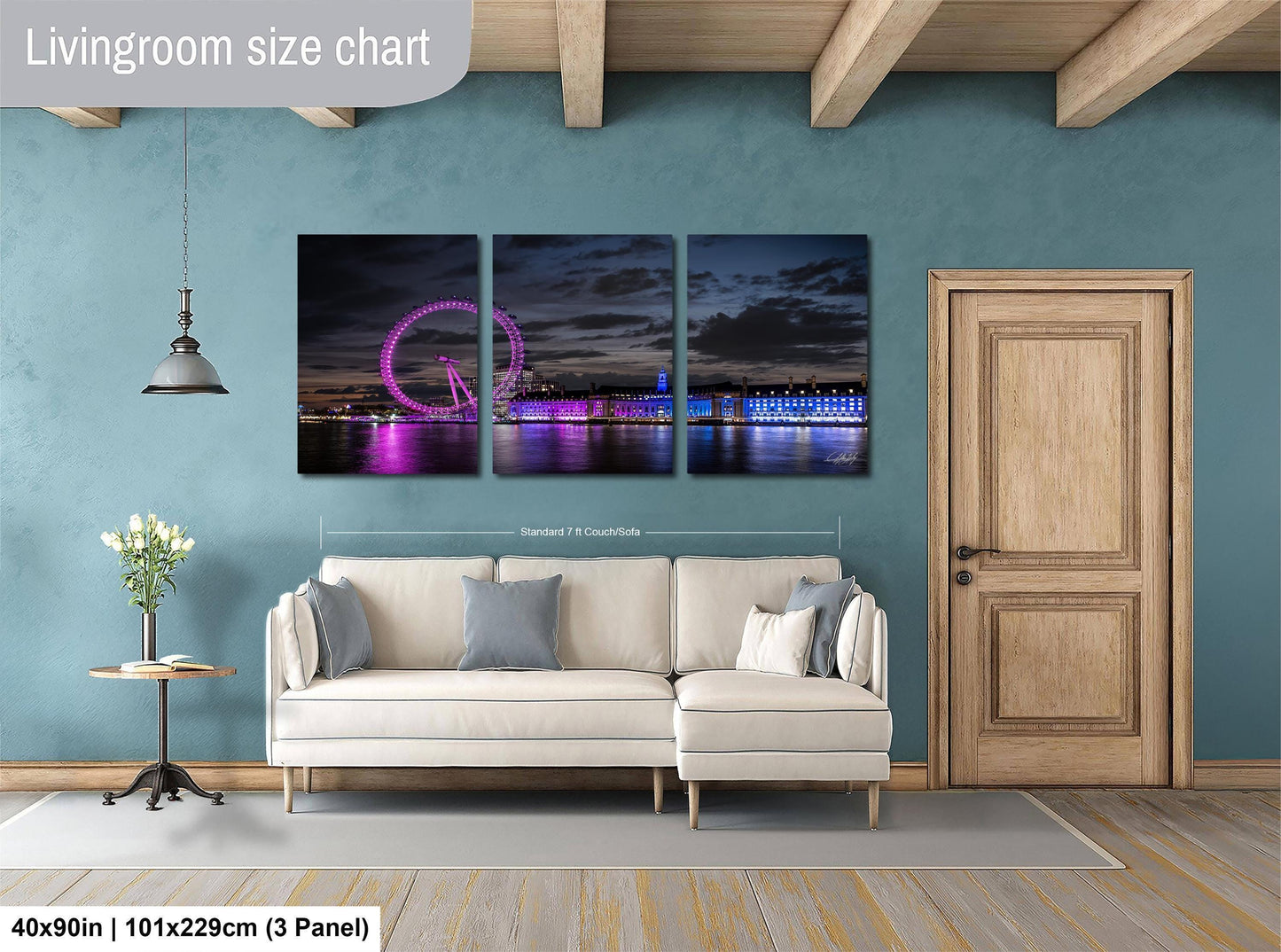 London Eye wall print, twilight Thames photo, London skyline art, purple city lights decor, blue hour fine art photography, UK travel photo print, iconic London Eye scene, nighttime London wall decor, South Bank cityscape art, County Hall London image, reflection skyline print, urban London serenity photo, Millennium Wheel night print, dusk city photo art, calm London river scene
