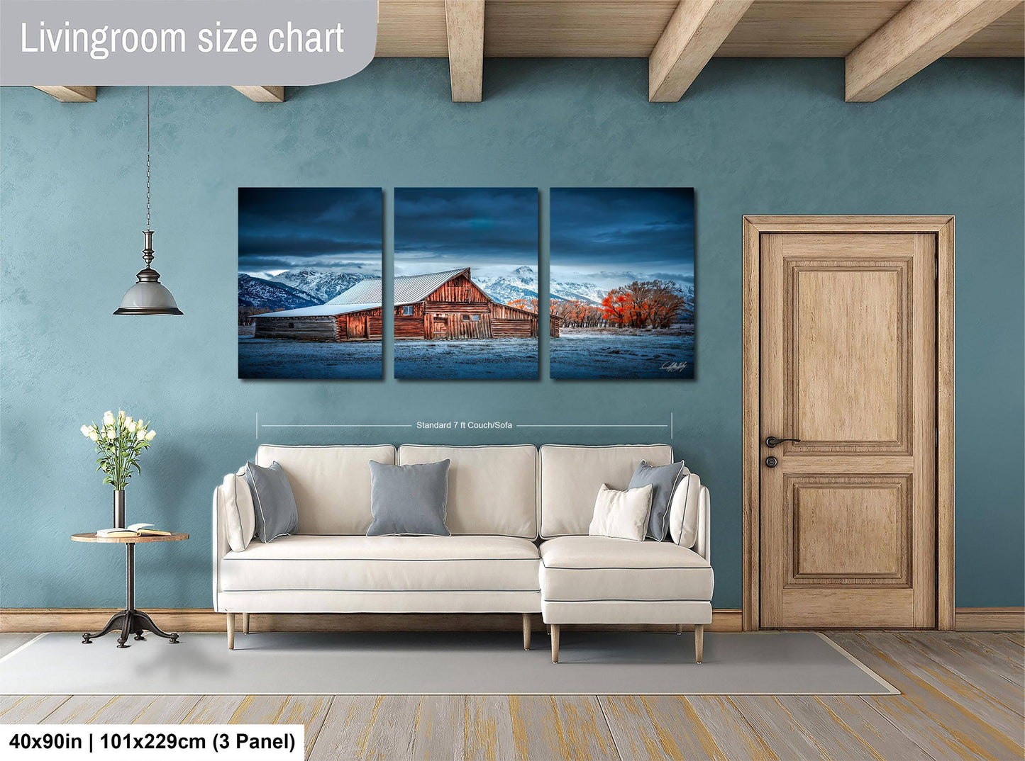 Grand Teton photography, Moulton Barn print, Jackson Hole wall art, Wyoming landscape photo, rustic farmhouse decor, snow mountain photography, autumn nature print, blue hour fine art, western barn photo, scenic American West, Teton sunrise photo, rustic wall decor, fine art landscape print, cabin lodge wall art, national park photography, collectible fine art photo, mountain view decor, nature wall print, serene landscape artwork, limited edition wall art