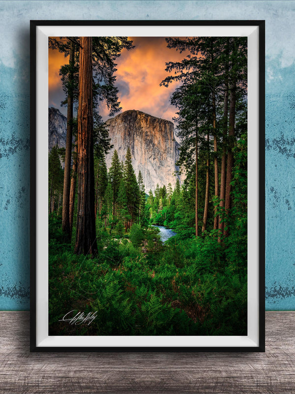 Yosemite Landscape Print – El Capitan Photography | Merced River Sunrise Wall Decor