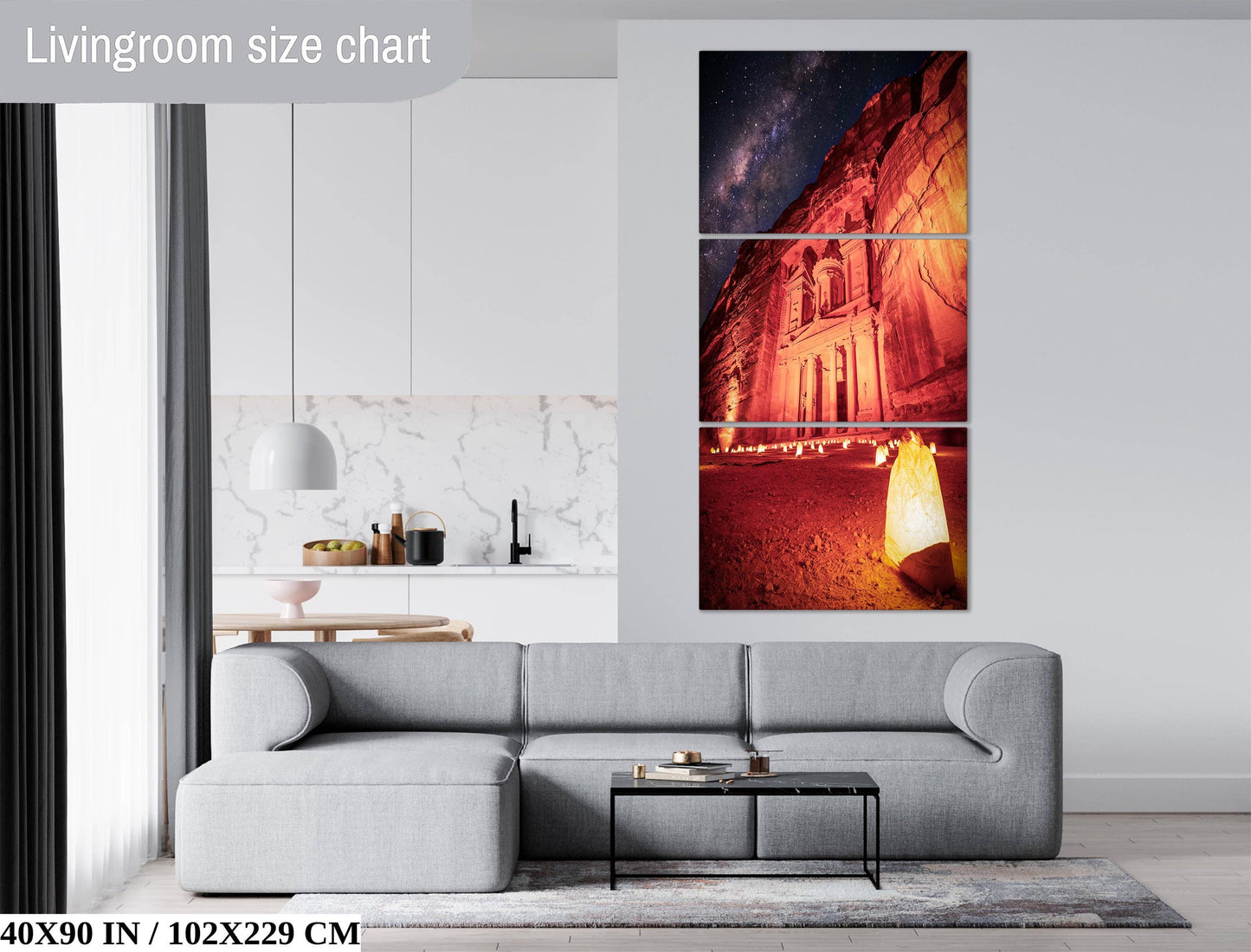 Petra Fine Art Print – Milky Way Photography | Desert Wall Art, Rose City Decor