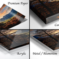Yosemite Tunnel View Print – Half Dome Artwork with Sunrise Landscape Art