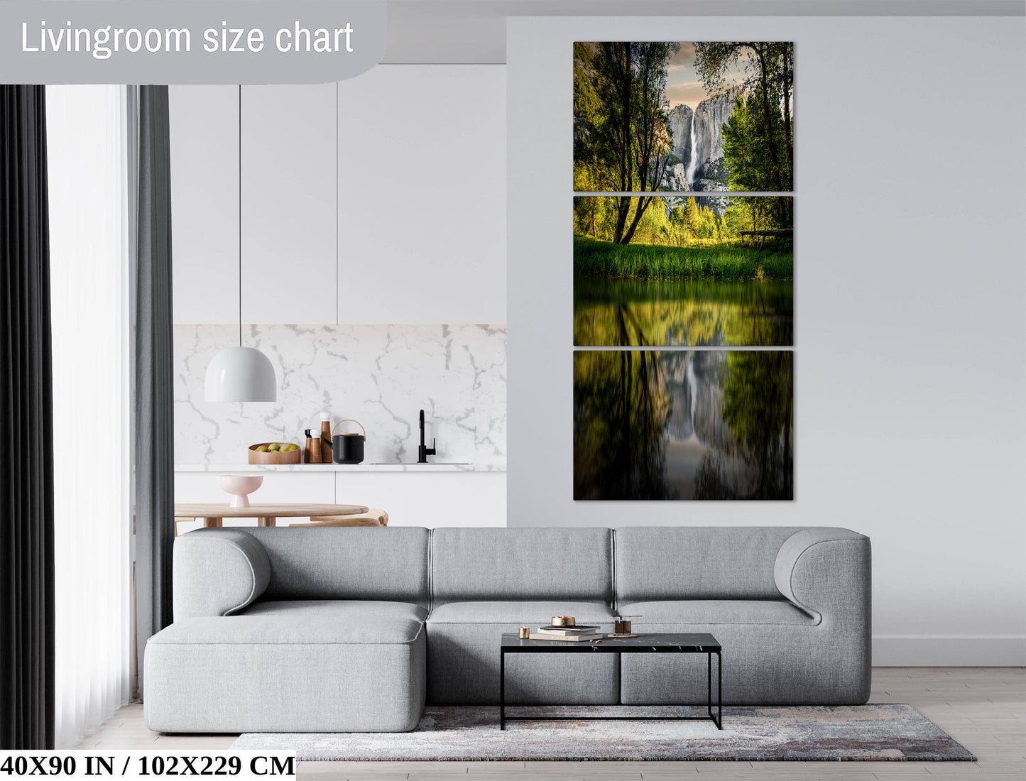 Yosemite National Park Print - Merced River Landscape | Sunrise Colors Artwork