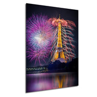 Paris Fireworks Print – Eiffel Tower Art | Bastille Day Wall Art Celebration
