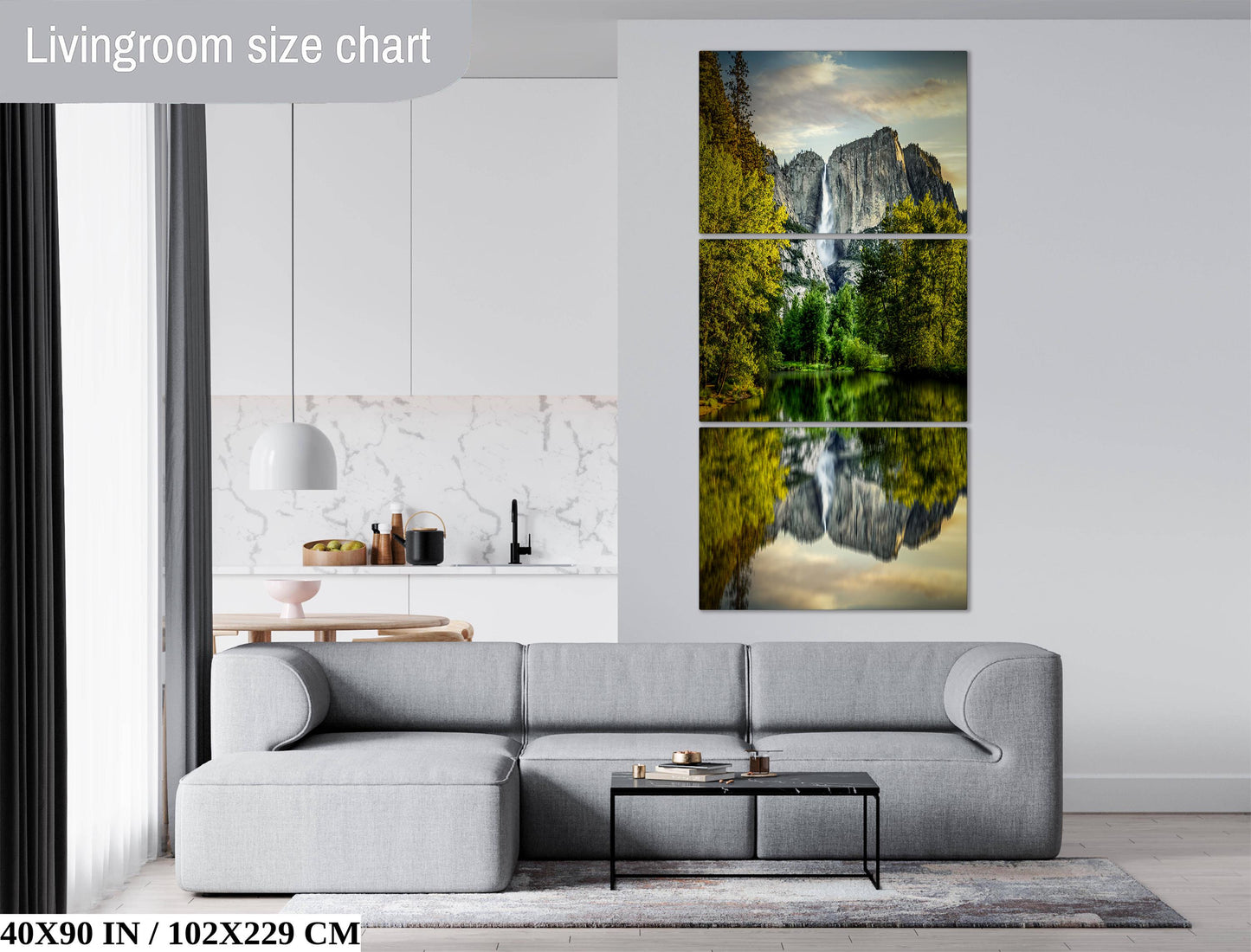 Yosemite Wall Art – Scenic Landscape Print Featuring Merced River Photo