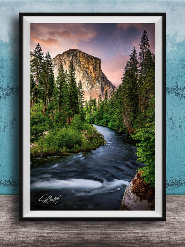 El Capitan Yosemite Print – Scenic Nature Artwork | Merced River Photo Wall Decor