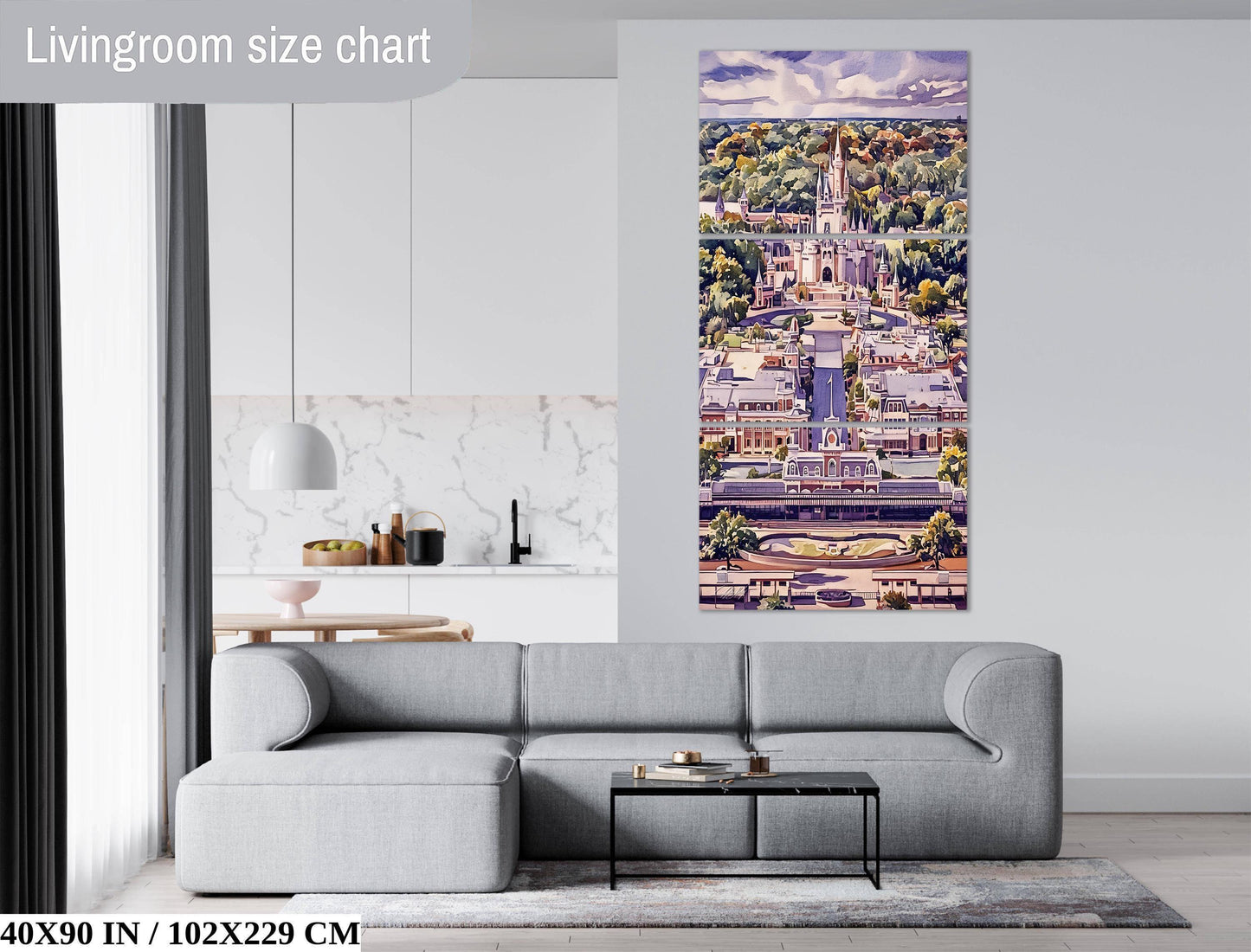 Capture the magic of Orlando’s “Happiest Place on Earth” with this breathtaking sunset photograph of the Princess Castle and Main Street, USA, taken from above. Every detail, from the glowing spires to the warmly lit streets, evokes the timeless charm and wonder of Disney World. Navigating drone restrictions and capturing this view was no small feat, but the result is a piece of art that preserves the enchantment of a perfect evening in the magical kingdom.