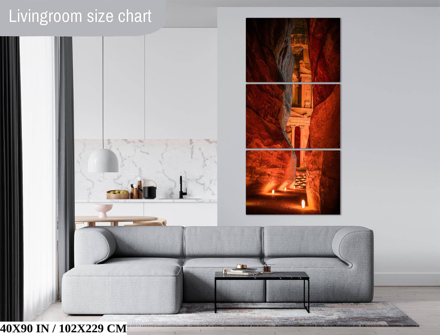 Petra Fine Art Print – Desert Wall Art | Candlelight Photography, Rose City Decor