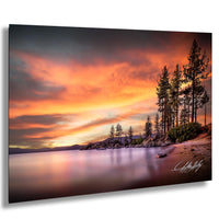 Lake Tahoe Sunset Print – Fine Art Landscape on Archival Paper | Signed Artist Work