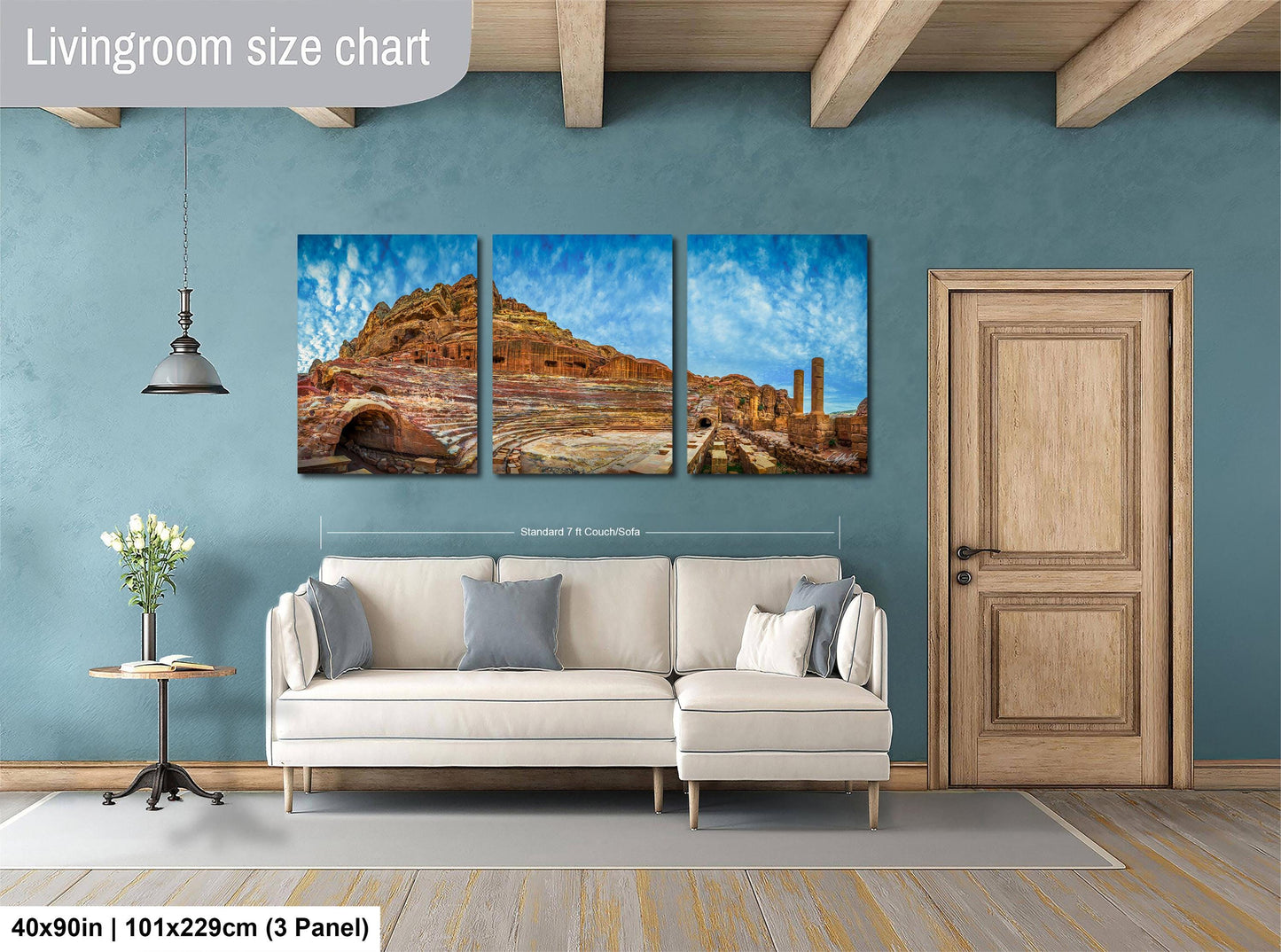 Petra Sunrise Print – Desert Fine Art Canvas | Rose City Photography, Warm Earth Tones