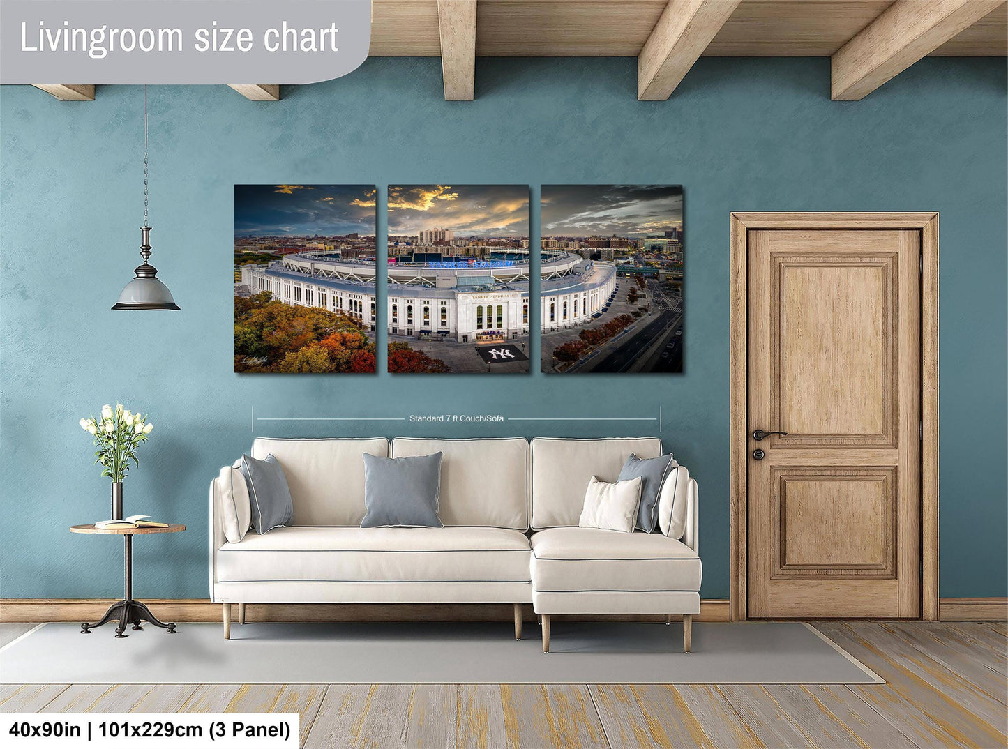 Yankee Stadium Wall Art – Autumn Baseball Scene | Special Edition Print