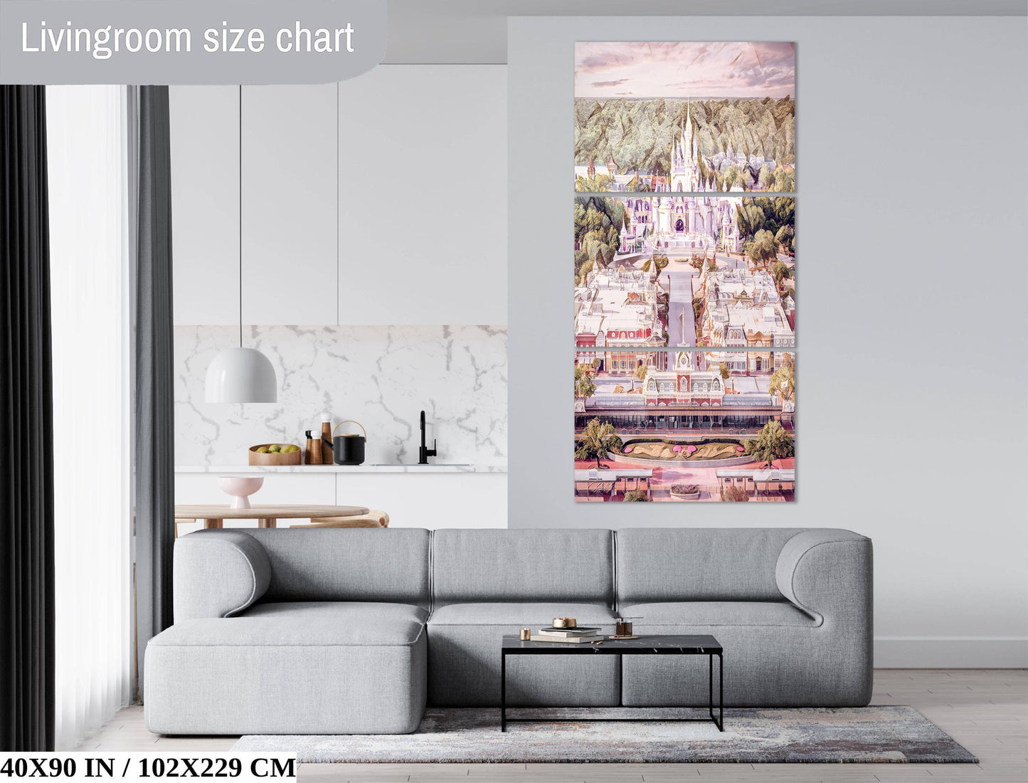 Capture the magic of Orlando’s “Happiest Place on Earth” with this breathtaking sunset photograph of the Princess Castle and Main Street, USA, taken from above. Every detail, from the glowing spires to the warmly lit streets, evokes the timeless charm and wonder of Disney World. Navigating drone restrictions and capturing this view was no small feat, but the result is a piece of art that preserves the enchantment of a perfect evening in the magical kingdom.