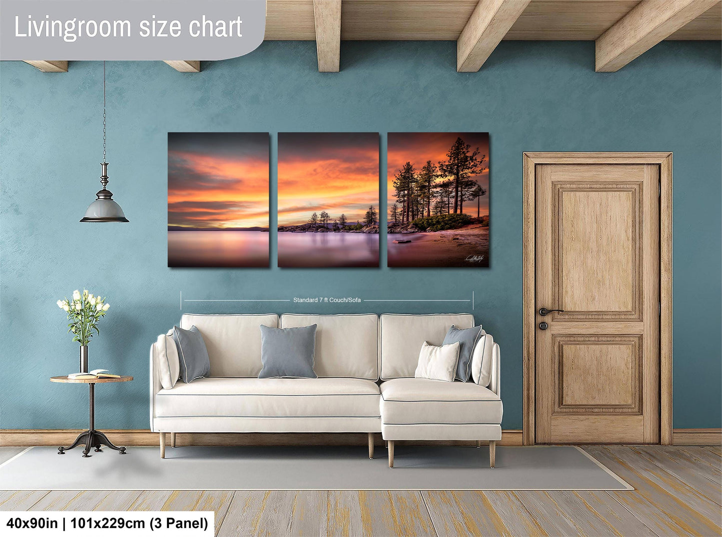 Lake Tahoe Sunset Print – Fine Art Landscape on Archival Paper | Signed Artist Work