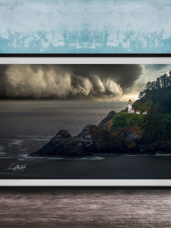 Heceta Head Lighthouse Art – Coastal Wall Art | Oregon Lighthouse Painting