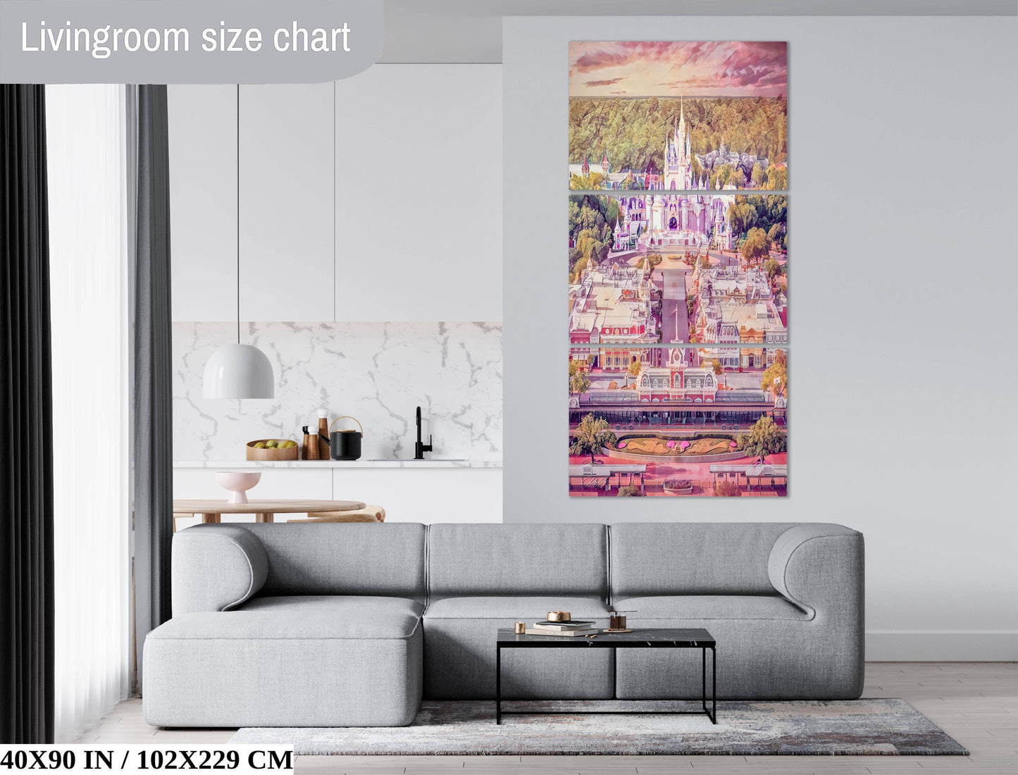 Capture the magic of Orlando’s “Happiest Place on Earth” with this breathtaking sunset photograph of the Princess Castle and Main Street, USA, taken from above. Every detail, from the glowing spires to the warmly lit streets, evokes the timeless charm and wonder of Disney World. Navigating drone restrictions and capturing this view was no small feat, but the result is a piece of art that preserves the enchantment of a perfect evening in the magical kingdom.