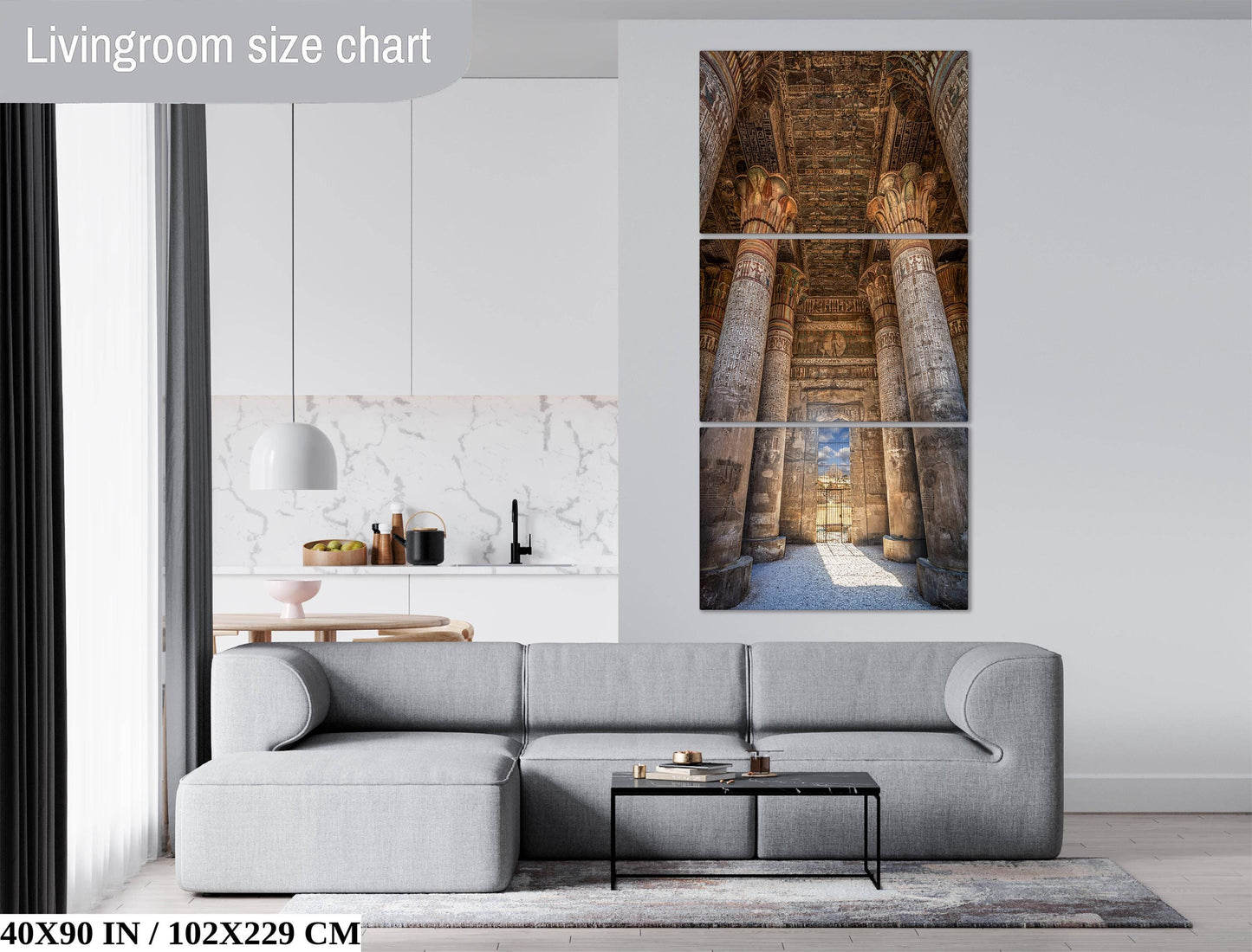 Esna Temple Wall Decor – Ancient Egyptian Columns | Custom Fine Art Print