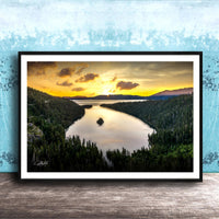 Serene Mountain Landscape | Fine Art Landscape Print - Calming Nature Wall Art