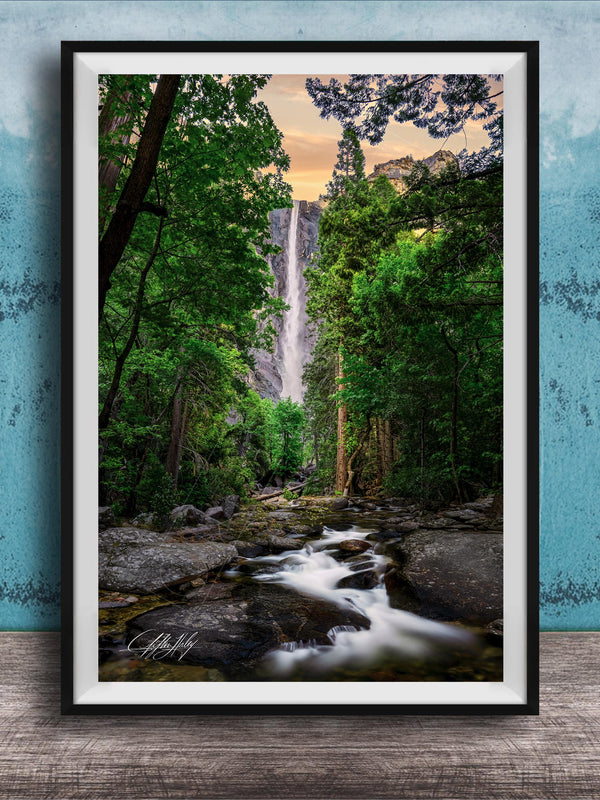 Bridal Veil Falls Art Print – Utah Waterfall Wall Art | Provo Canyon Landscape Photo
