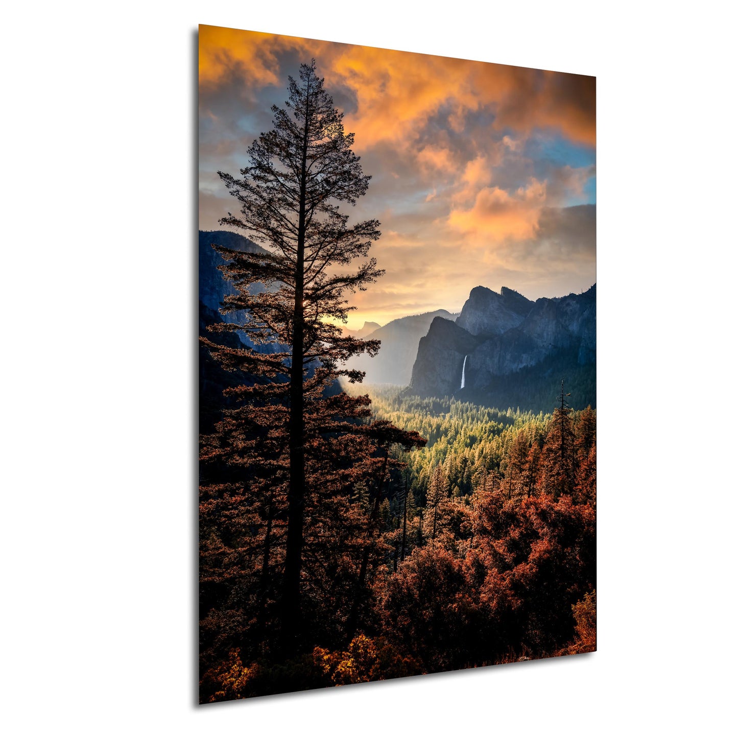 Yosemite Tunnel View Print – Half Dome Artwork with Sunrise Landscape Art