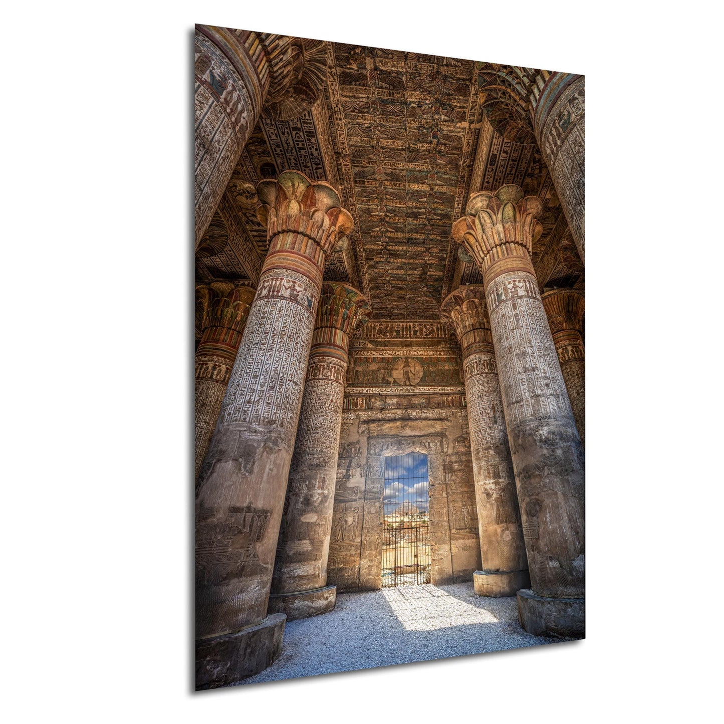Esna Temple Wall Decor – Ancient Egyptian Columns | Custom Fine Art Print