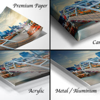 Nashville skyline sunset print, drone photo of Music City, Cumberland River wall art, Korean Veterans Bridge art, Tennessee skyline decor, autumn cityscape photography, Nashville downtown photo, sunset drone shot Nashville, iconic Batman Building art, golden hour cityscape, peaceful urban landscape, fine art Nashville print, inspirational city wall decor, modern Southern photography, skyline bridge photo