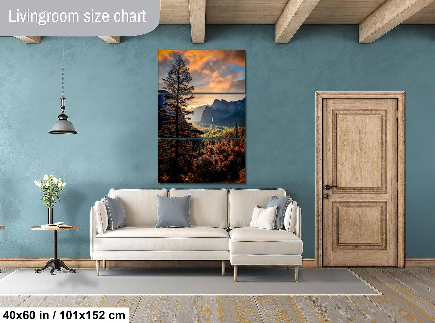 Yosemite Tunnel View Print – Half Dome Artwork with Sunrise Landscape Art