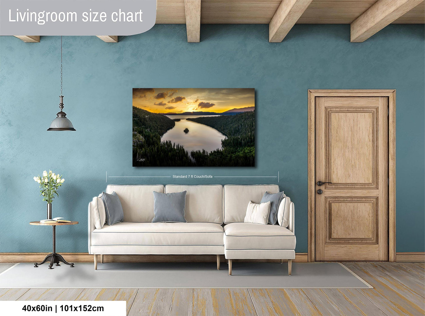 Serene Mountain Landscape | Fine Art Landscape Print - Calming Nature Wall Art