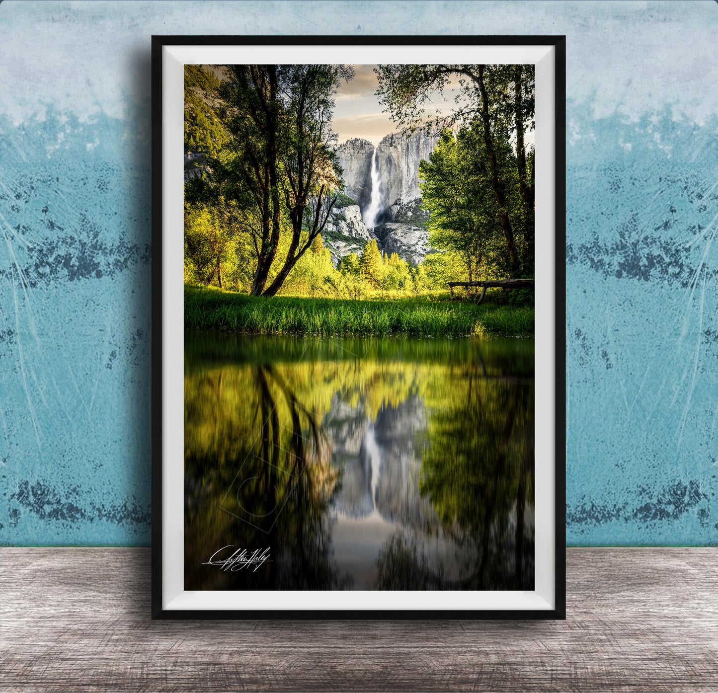 Yosemite National Park Print - Merced River Landscape | Sunrise Colors Artwork