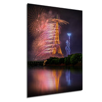 Paris Fireworks Print – Eiffel Tower Art | Bastille Day Wall Art Celebration