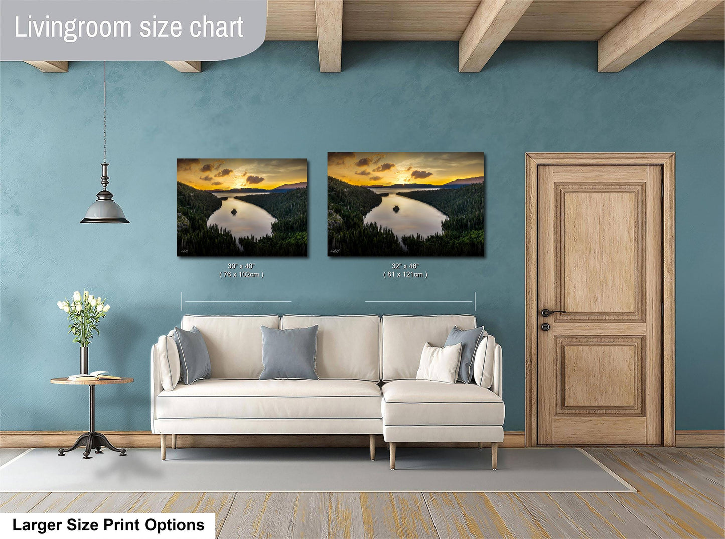 Serene Mountain Landscape | Fine Art Landscape Print - Calming Nature Wall Art