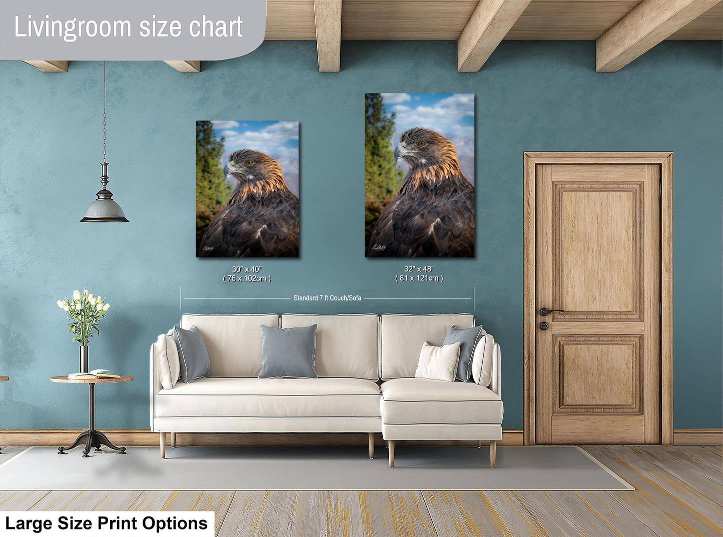 Red-Tail Hawk Photo - Soaring Hawk Print | Wildlife Wall Decor Art