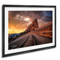 Red Rocks Print, Sunrise Colorado Landscape Fine Art, Special Ed.