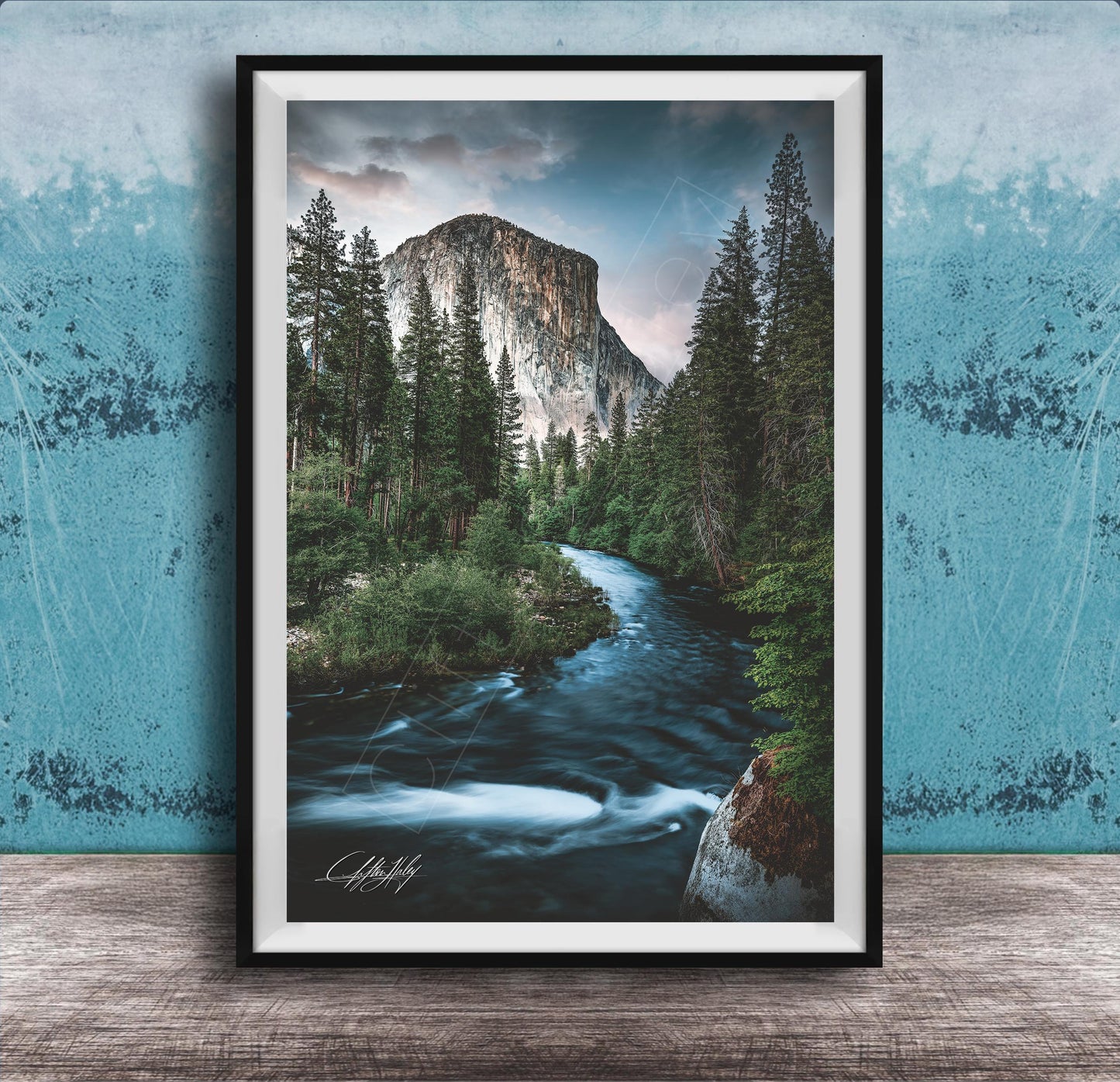 Yosemite Landscape Print – El Capitan Photo | Merced River Art & Western Wall Decor