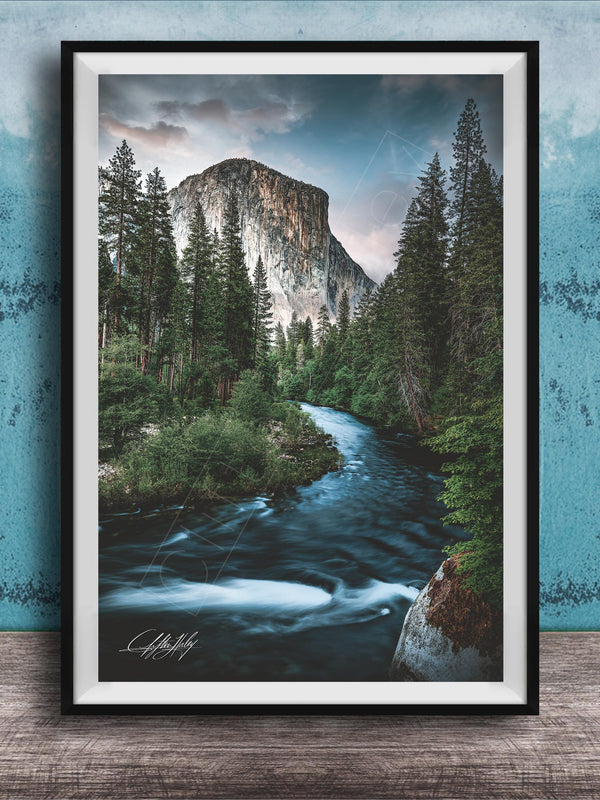 Yosemite Landscape Print – El Capitan Photo | Merced River Art & Western Wall Decor