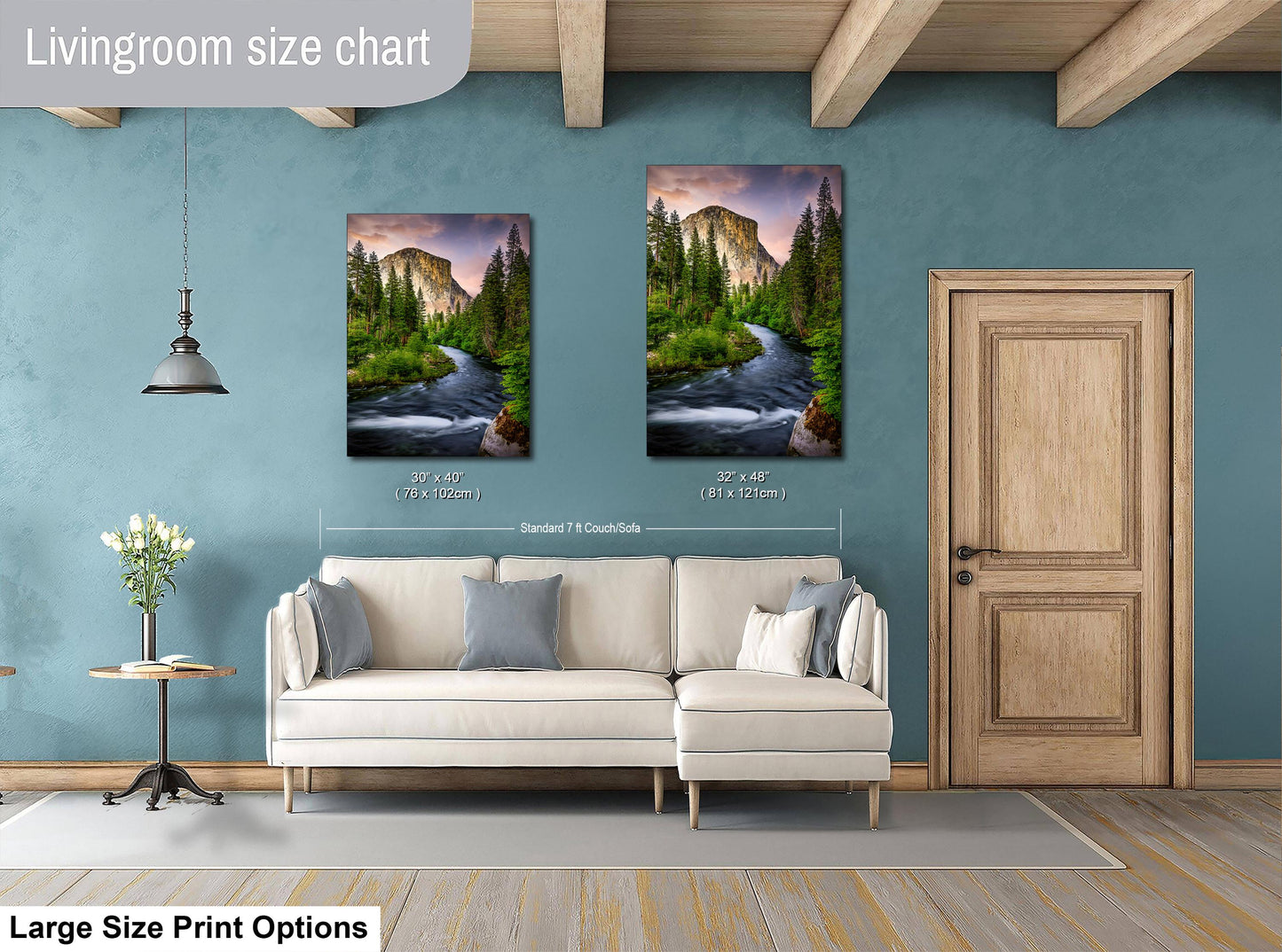 El Capitan Yosemite Print – Scenic Nature Artwork | Merced River Photo Wall Decor