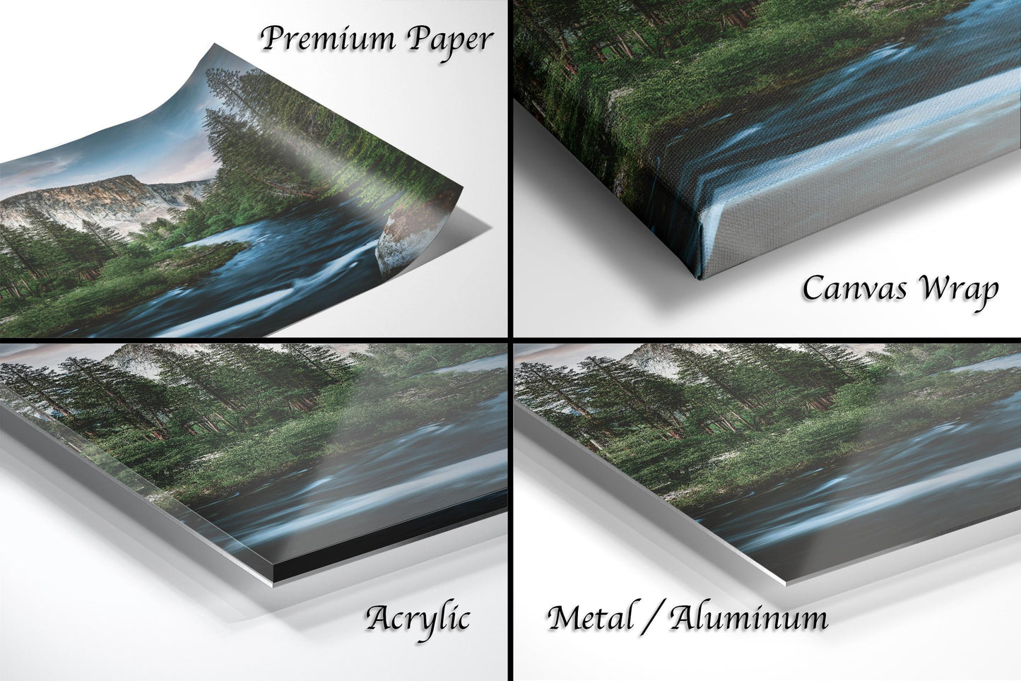 Yosemite Landscape Print – El Capitan Photo | Merced River Art & Western Wall Decor