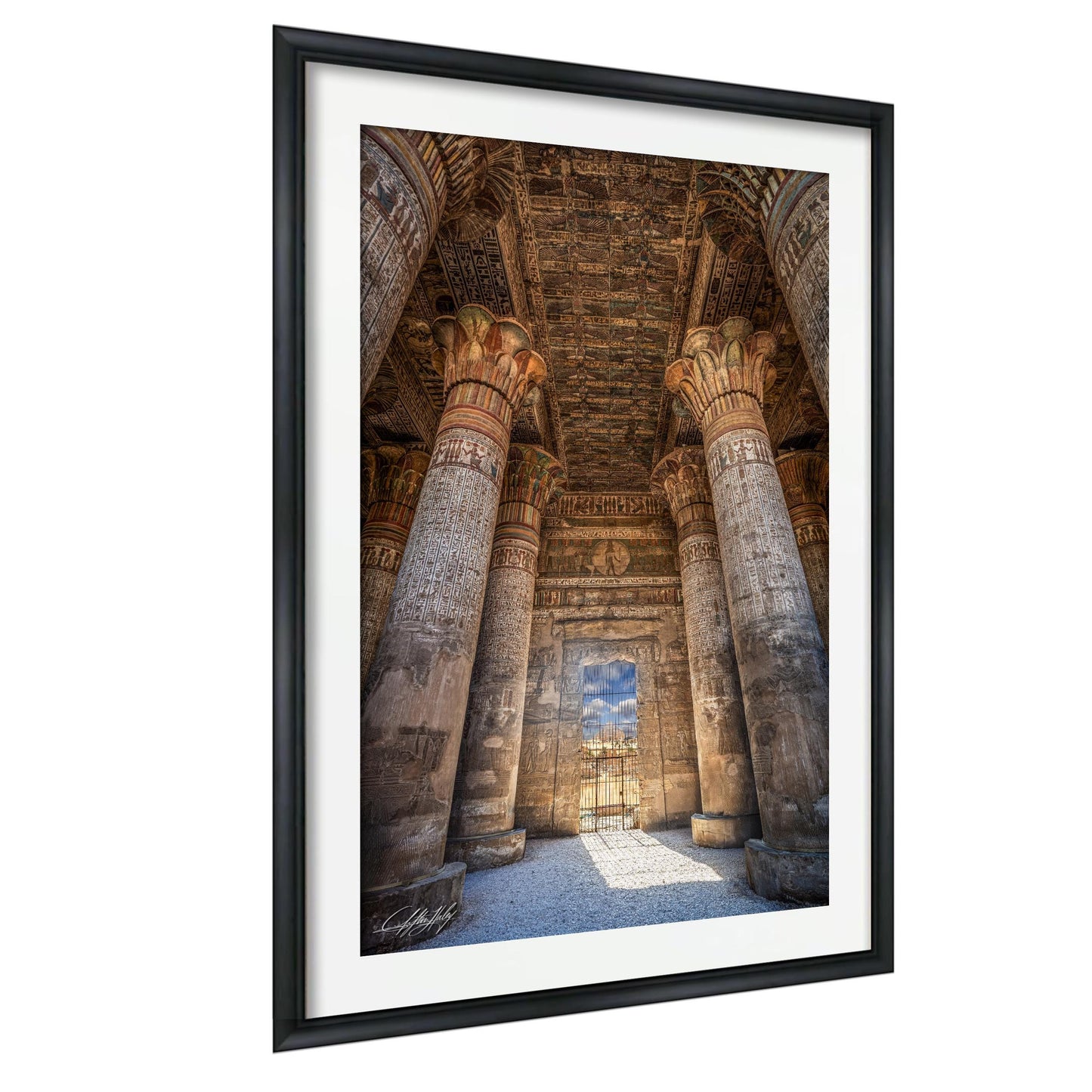 Esna Temple Wall Decor – Ancient Egyptian Columns | Custom Fine Art Print