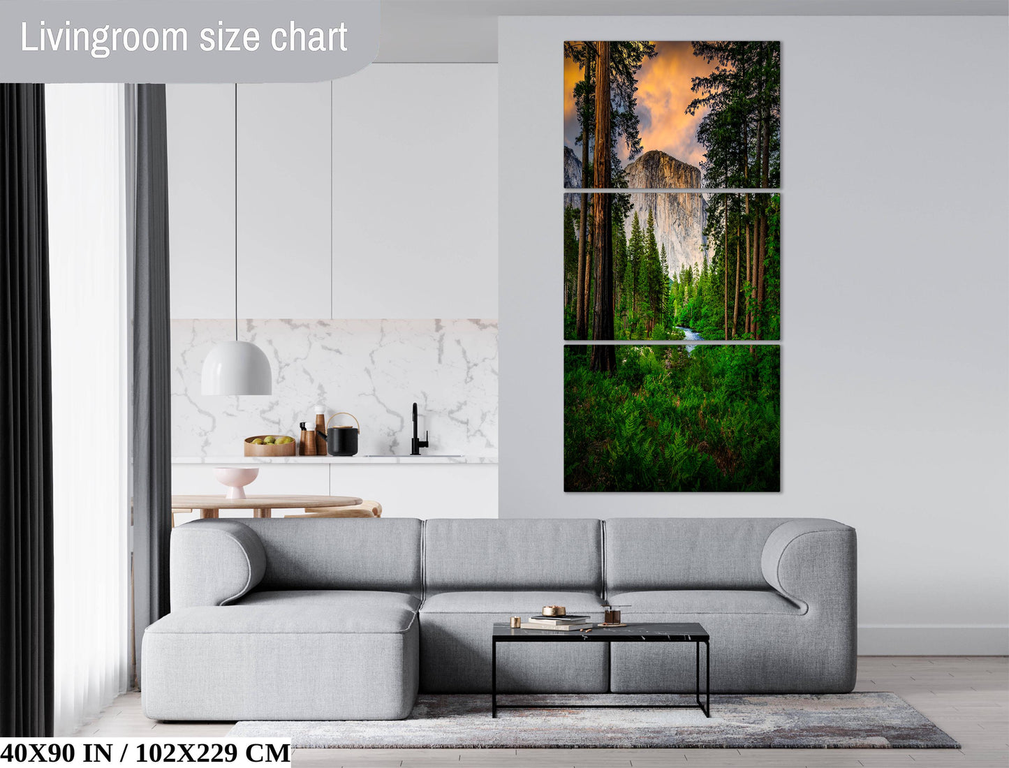 Yosemite Landscape Print – El Capitan Photography | Merced River Sunrise Wall Decor