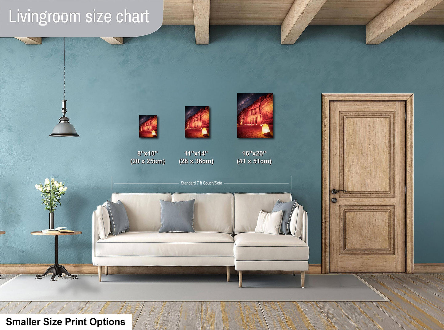 Petra Fine Art Print – Milky Way Photography | Desert Wall Art, Rose City Decor