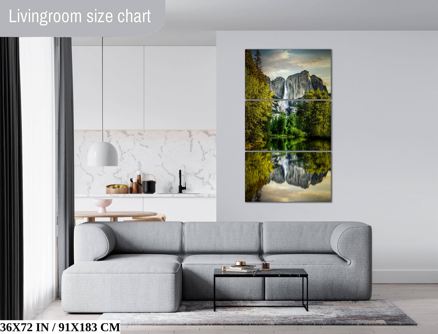 Yosemite Wall Art – Scenic Landscape Print Featuring Merced River Photo