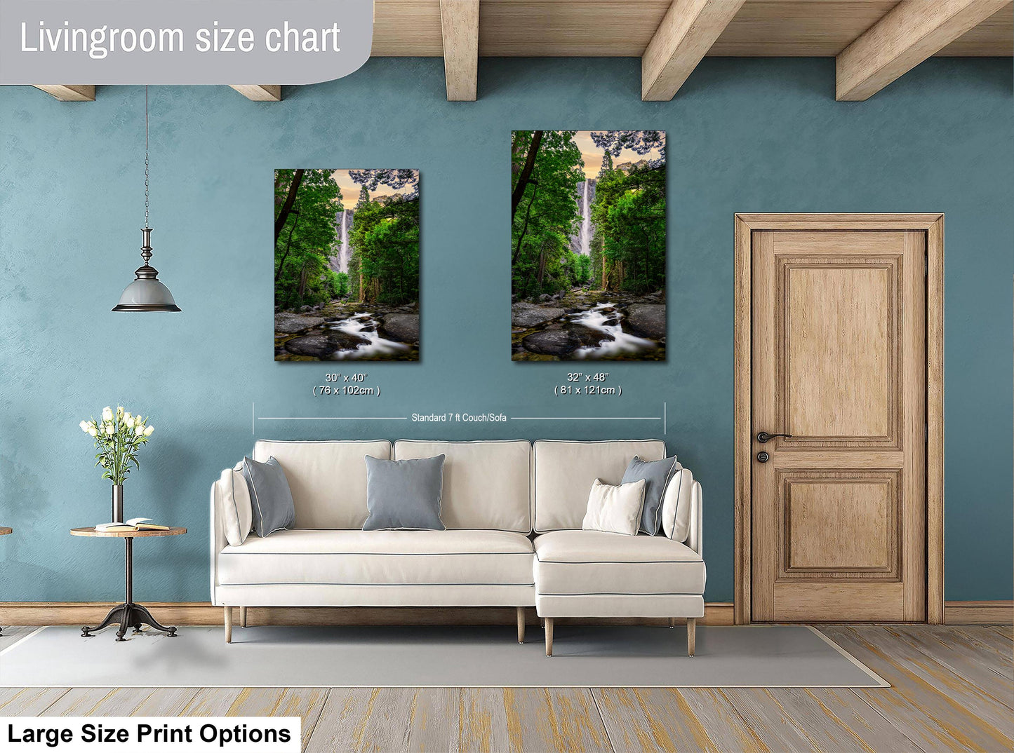 Bridal Veil Falls Art Print – Utah Waterfall Wall Art | Provo Canyon Landscape Photo