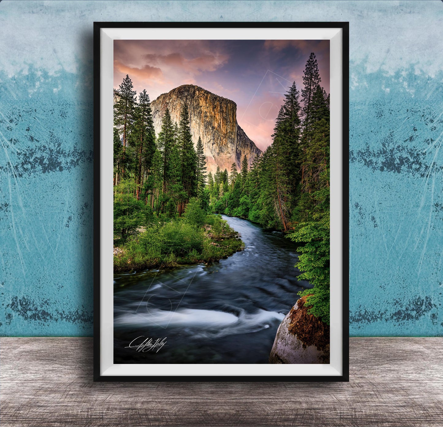 El Capitan Yosemite Print – Scenic Nature Artwork | Merced River Photo Wall Decor