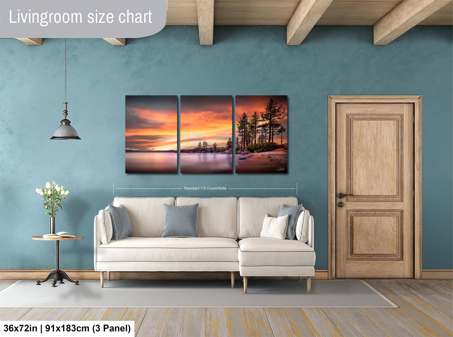 Lake Tahoe Sunset Print – Fine Art Landscape on Archival Paper | Signed Artist Work