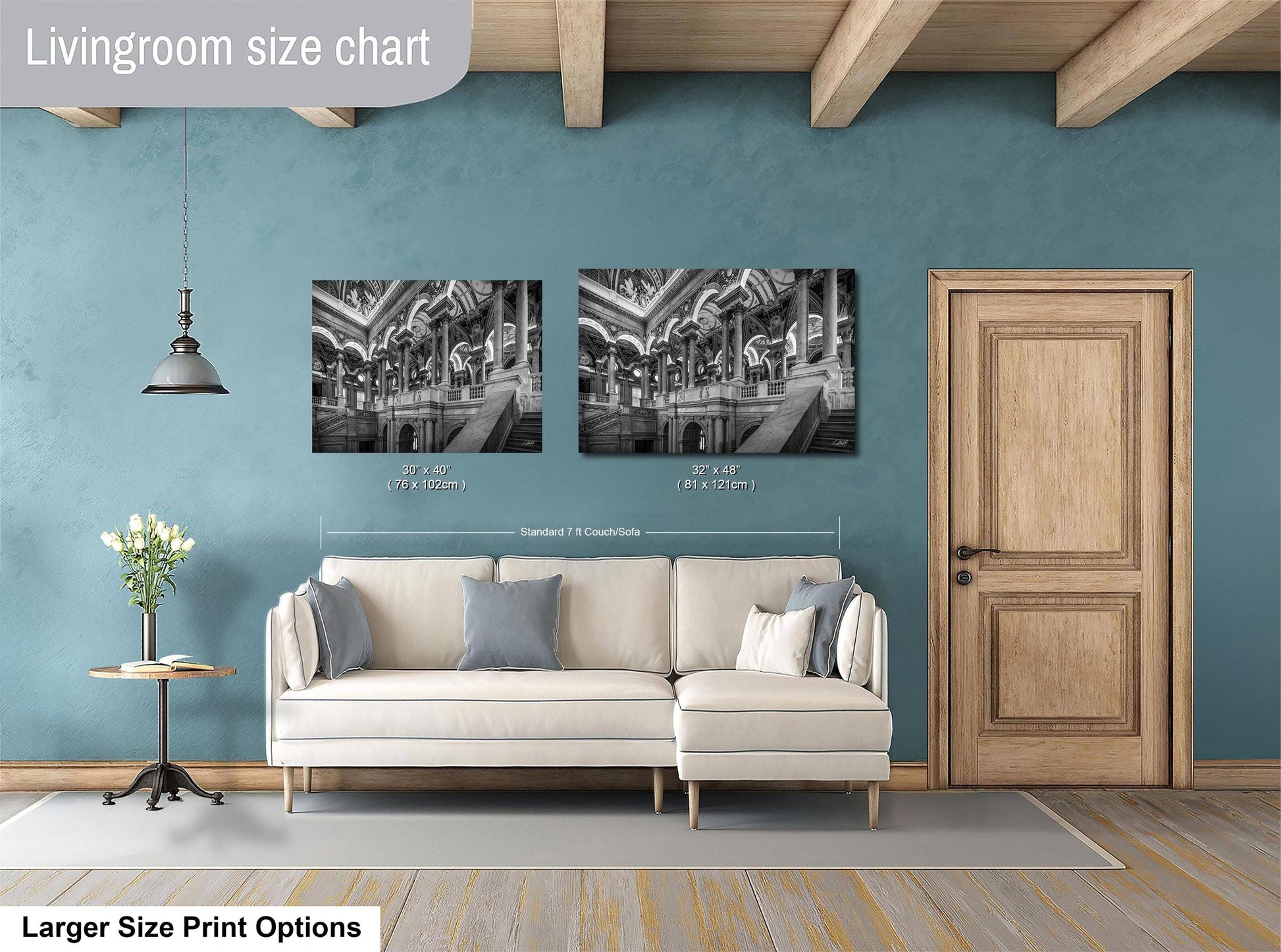 This luxury fine art photograph captures the grand interior architecture of the Library of Congress in Washington DC. Marble columns, ornate ceilings, and classical symmetry create a refined composition rooted in American national history and cultural legacy. Ideal for collectors, professionals, and interior designers seeking museum-quality wall art that embodies intellect, heritage, and timeless elegance.