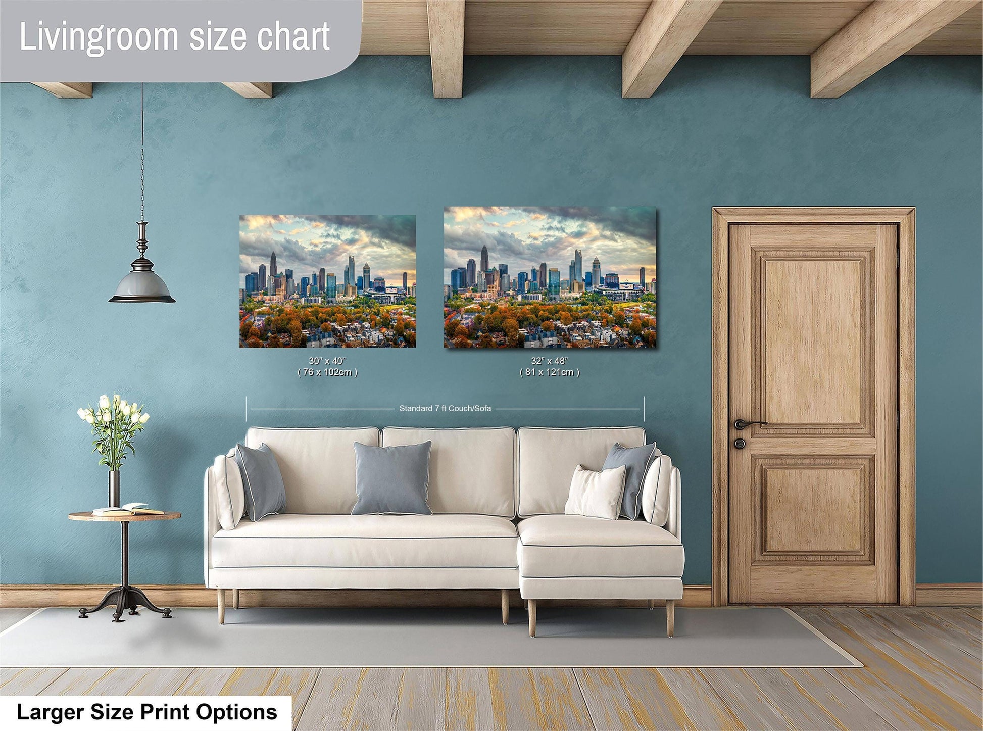 Charlotte skyline wall art, Carolina Panthers stadium print, sunset drone city photo, Charlotte NC football decor, Uptown Charlotte photograph, urban autumn skyline art, Bank of America stadium aerial, Charlotte NC sports wall art, Southern cityscape at dusk, inspirational Queen City skyline