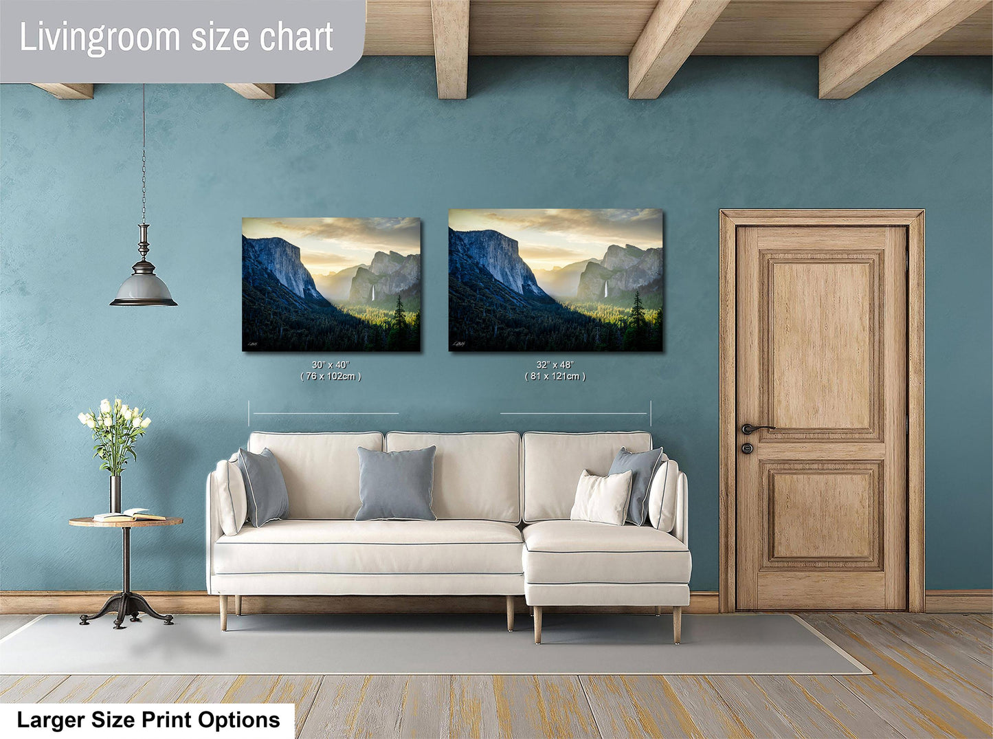 Yosemite Tunnel View Print – El Capitan Wall Art | Bridalveil Fall Poster | Sierra Nevada Photography