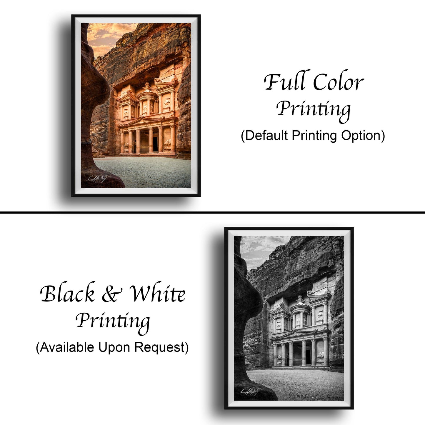 Petra Sunrise Print – Desert Fine Art Photography | Rose City Wall Art