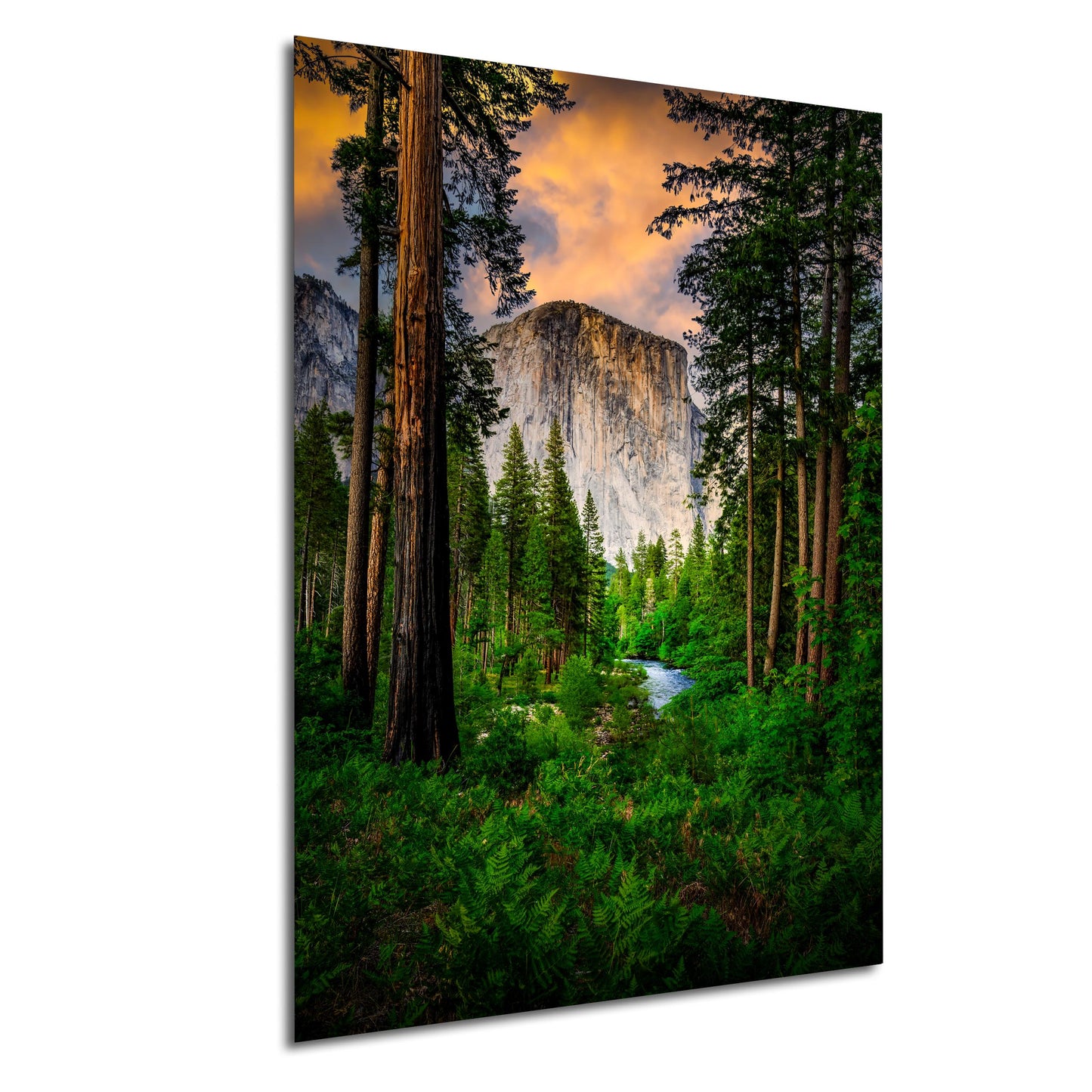Yosemite Landscape Print – El Capitan Photography | Merced River Sunrise Wall Decor