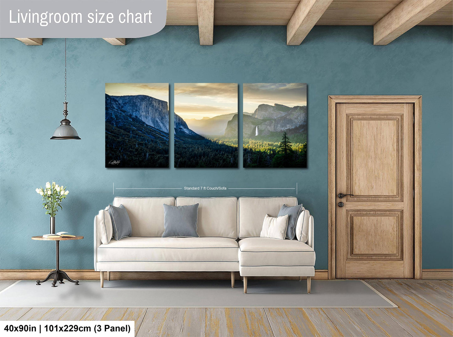 Yosemite Tunnel View Print – El Capitan Wall Art | Bridalveil Fall Poster | Sierra Nevada Photography